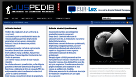 What Juspedia.ro website looked like in 2014 (9 years ago)