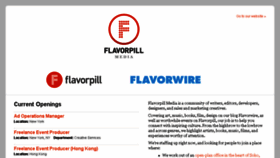 What Jobs.flavorpill.com website looked like in 2015 (9 years ago)