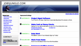 What Jobsjungle.com website looked like in 2015 (9 years ago)