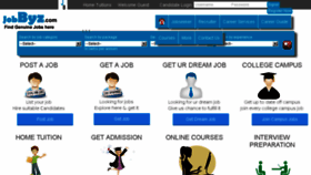 What Jobbyz.com website looked like in 2015 (9 years ago)