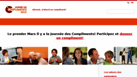 What Journeedescompliments.be website looked like in 2015 (9 years ago)