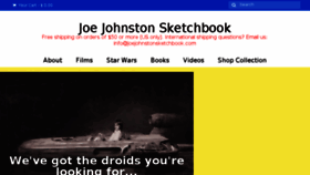 What Joejohnstonsketchbook.com website looked like in 2015 (10 years ago)
