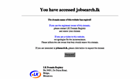 What Jobsearch.lk website looked like in 2015 (9 years ago)
