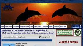 What Jaxwatertours.com website looked like in 2015 (9 years ago)