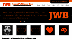 What Jehovahswitnessblog.com website looked like in 2015 (9 years ago)