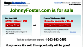 What Johnnyfoster.com website looked like in 2015 (9 years ago)