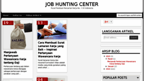 What Jobhuntingcenter.com website looked like in 2015 (9 years ago)