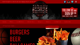 What Johnnygarlics.com website looked like in 2015 (9 years ago)