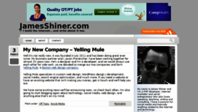 What Jamesshiner.com website looked like in 2015 (9 years ago)
