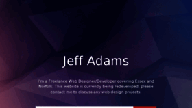 What Jeffadams.co.uk website looked like in 2015 (9 years ago)