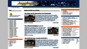 What Joggings.be website looked like in 2015 (9 years ago)