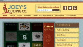 What Joeysquiltingco.com website looked like in 2015 (9 years ago)