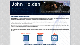 What John-holden.com website looked like in 2015 (8 years ago)