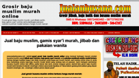 What Jualanbusana.com website looked like in 2015 (8 years ago)