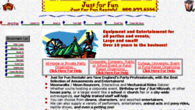 What Justforfunevents.com website looked like in 2015 (8 years ago)