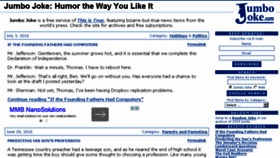 What Jumbojoke.com website looked like in 2015 (8 years ago)