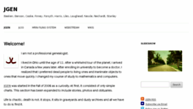 What Jgen.ws website looked like in 2015 (10 years ago)