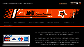 What Jinxcustomcontrollers.com website looked like in 2015 (8 years ago)