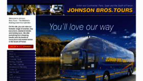 What Johnsonstours.co.uk website looked like in 2015 (8 years ago)