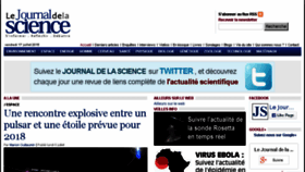 What Journaldelascience.fr website looked like in 2015 (8 years ago)