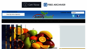 What Justifyhealth.com website looked like in 2015 (8 years ago)