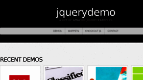 What Jquerydemo.com website looked like in 2015 (8 years ago)