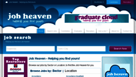 What Jobheaven.co.uk website looked like in 2015 (8 years ago)