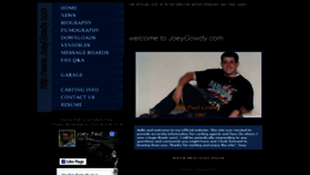 What Joeygowdy.com website looked like in 2015 (8 years ago)