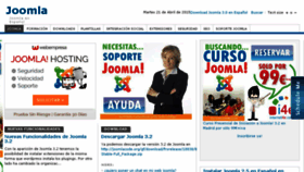 What Joomla.com.es website looked like in 2015 (8 years ago)