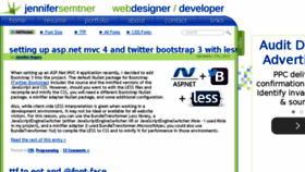 What Jennifersemtner.com website looked like in 2015 (8 years ago)