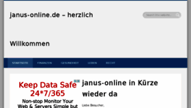 What Janus-online.de website looked like in 2015 (9 years ago)