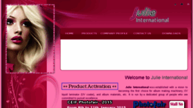What Julieinternational.com website looked like in 2015 (8 years ago)