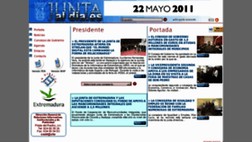 What Juntaaldia.es website looked like in 2011 (13 years ago)