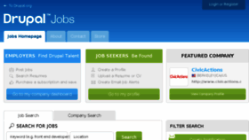 What Jobs.drupal.org website looked like in 2015 (8 years ago)