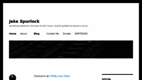 What Jakespurlock.com website looked like in 2016 (9 years ago)