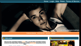 What Justinbieberfanfictionplus.com website looked like in 2016 (8 years ago)