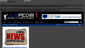 What Juspedia.ro website looked like in 2016 (8 years ago)