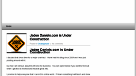What Jadendaniels.com website looked like in 2016 (8 years ago)
