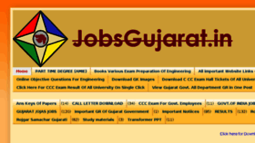 What Jobsgujarat.in website looked like in 2016 (8 years ago)