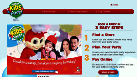 What Jollibeeparty.com.ph website looked like in 2016 (8 years ago)