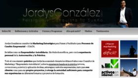 What Jordysgonzalez.com website looked like in 2016 (8 years ago)