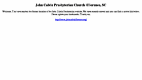 What Johncalvinpc.org website looked like in 2016 (8 years ago)