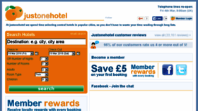 What Justonehotel.com website looked like in 2016 (8 years ago)