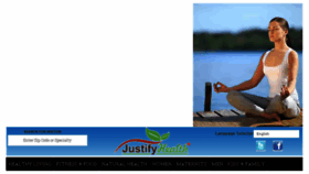What Justifyhealth.com website looked like in 2016 (8 years ago)
