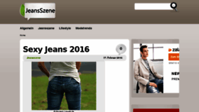 What Jeansszene.de website looked like in 2016 (8 years ago)