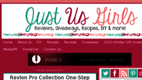 What Justusgirlsblog.com website looked like in 2016 (8 years ago)