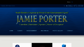 What Jamieporter.com website looked like in 2016 (8 years ago)
