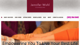 What Jenniferwohl.com website looked like in 2016 (8 years ago)