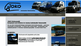 What Joko-wohnmobil.de website looked like in 2016 (8 years ago)