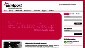 What Jamtport.se website looked like in 2016 (8 years ago)